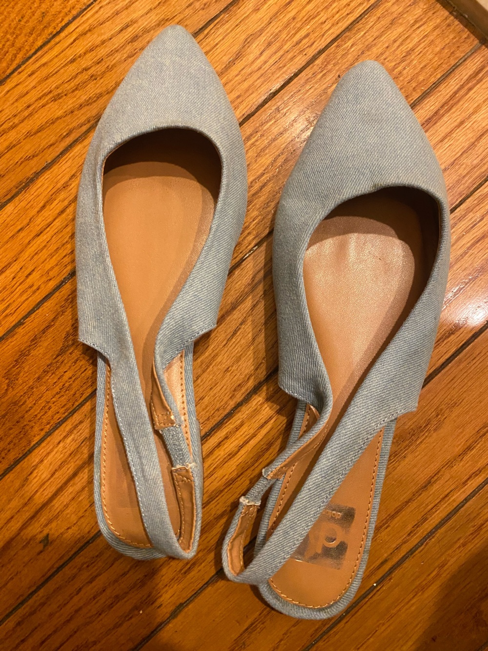 DV by Dolce Vita Denim Slingback Flats